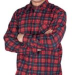 flanel czerwona